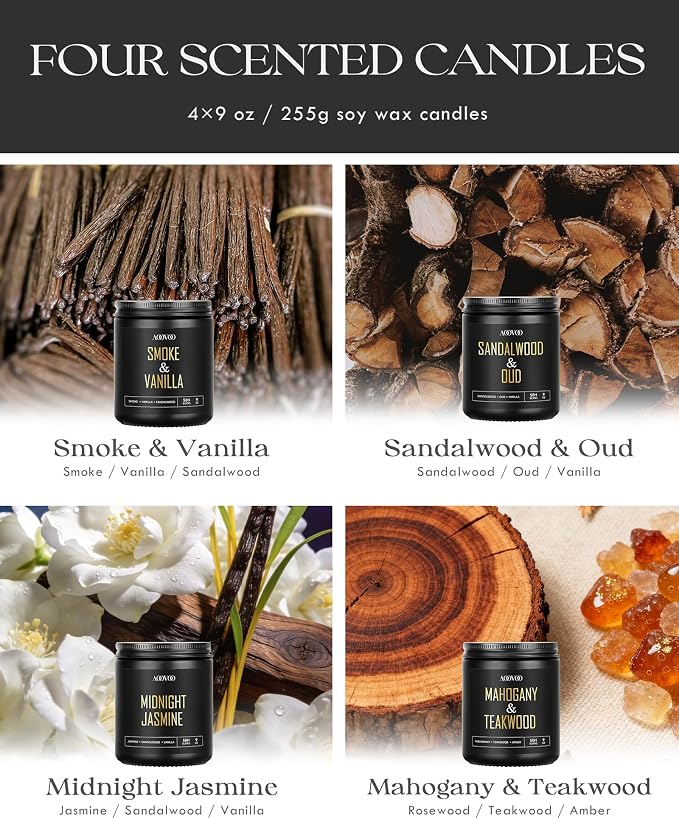 AOOVOO Scented Candles for Men - Image 4