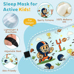 Kids Silk Sleep Mask – 100% Mulberry Silk Eye Cover, Kid Eye Mask - Image 2