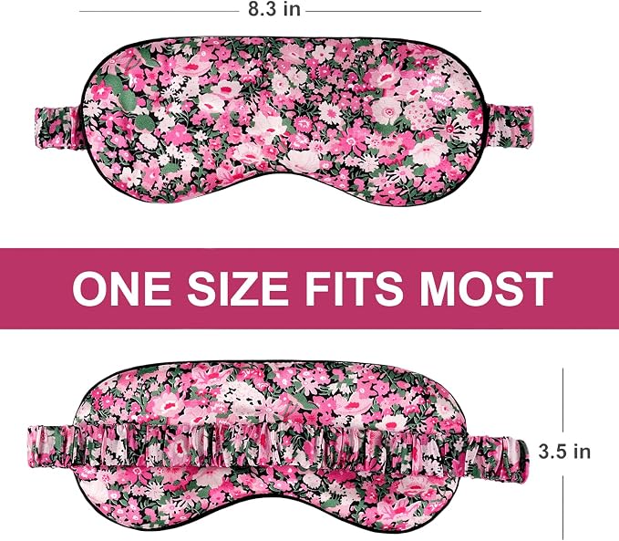 OLESILK 100% Natural Mulberry Silk Sleep Eye Mask Block Out Light, Fashion - Image 5