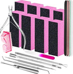 FANDAMEI Nail Buffers and Files, Nail Care Kit, Nail Cuticle Tools Set by FANDAMEI