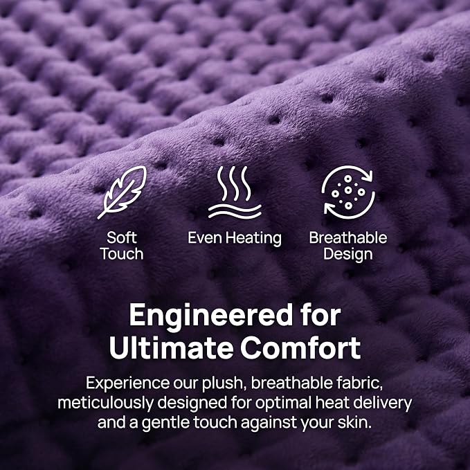 Heating Pad for Back/Neck/Shoulder Pain Relief, Moist & Dry Heat Warm Pad - Image 5