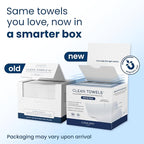 Clean Towels XL®, 100% USDA Biobased Face Towel, Disposable Face Towelette - Image 2