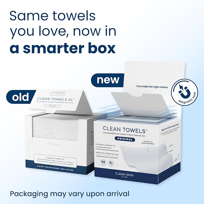 Clean Towels XL®, 100% USDA Biobased Face Towel, Disposable Face Towelette - Image 2
