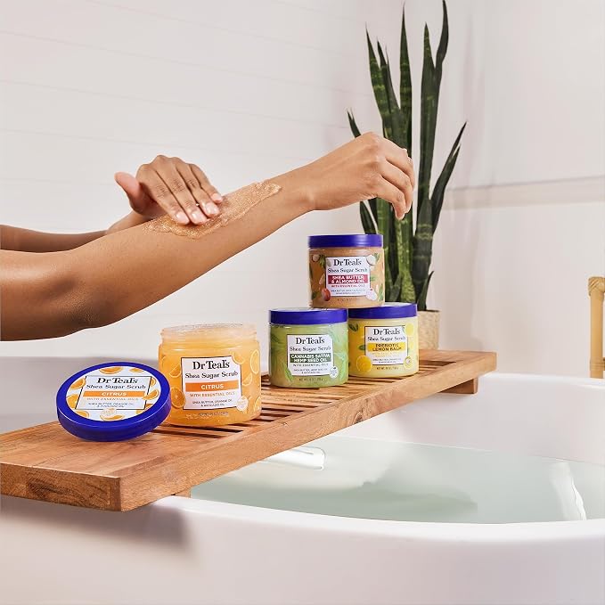 Dr Teal's Shea Sugar Body Scrub, Shea Butter - Image 7