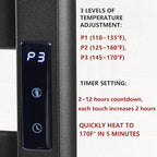 Towel Warmer for Bathroom, Upgraded Extra-Wide Heating Area, Built-in Timer and - Image 6