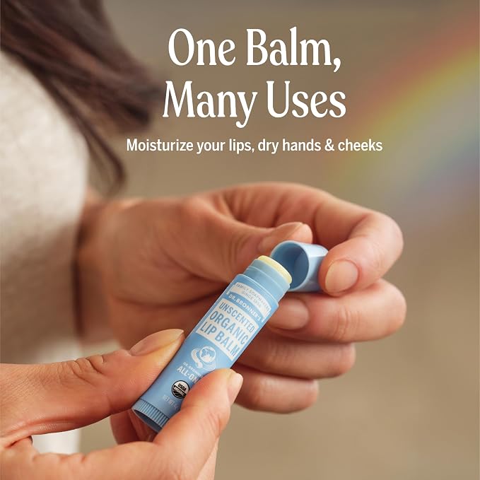Dr. Bronner’s Organic Lip Balm 6-Pack Natural, Moisturizing, Petroleum-Free Lip - Image 5