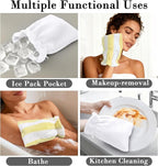VOOVA & MOVAS Bath Washcloths 6-Pack, 8.3x6.3 Inch 100% Cotton Soft Absorbent - Image 5