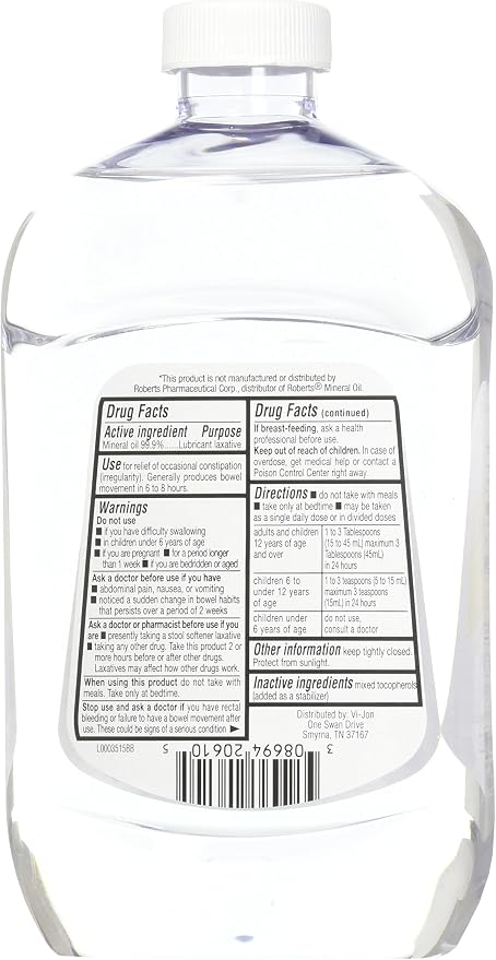 Swan Mineral Oil 16 oz - Image 2