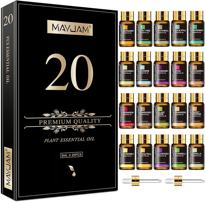 MAYJAM Tea Tree 20 Pcs Pure Essential Oil Gift Set, by MAYJAM