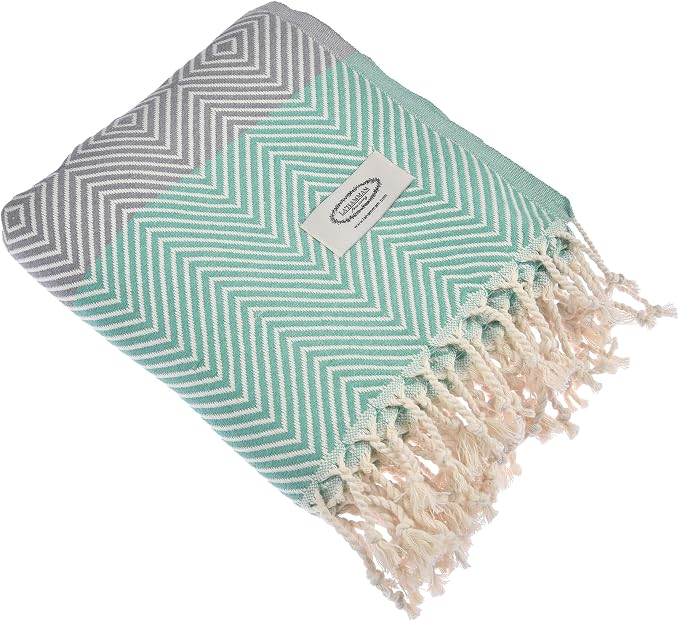 Beach Towel | Cotton Beach Towels, Sand Free, Highly Absorbent, Quick Dry - Image 3