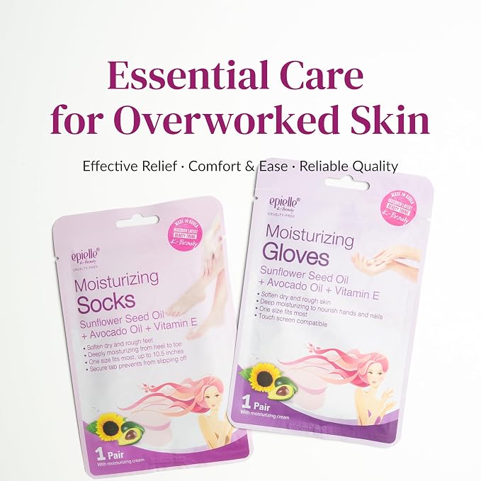 Epielle Moisturizing Hand Mask 6 Pairs, Soften - Image 7