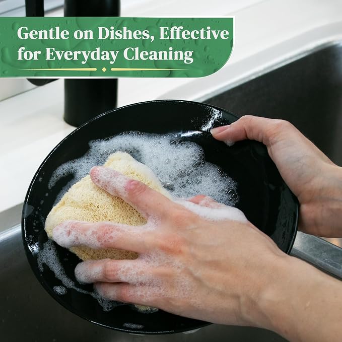 Natural Loofah Kitchen Sponge - Image 4