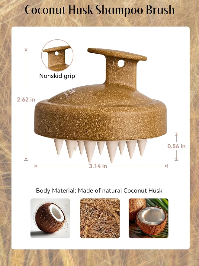 HEETA Scalp Massager Hair Growth, Soft Silicone Scalp Scrubber Shampoo Brush - Image 2