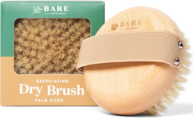 Bare Botanics Dry Body Brush for Lymphatic Drainage by BareBotanics
