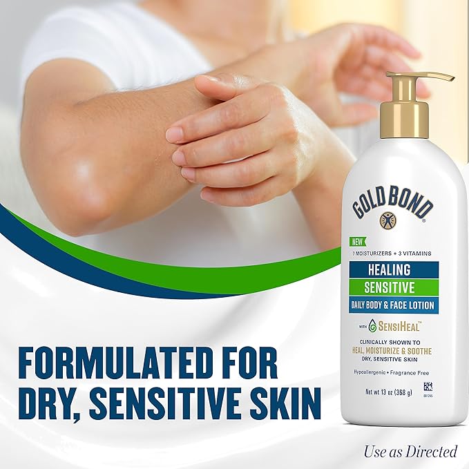 Gold Bond Healing Sensitive Daily Body & Face Lotion - Image 4