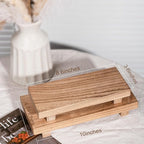 zoocatia Small Wood Tray Pedestal Stand Farmhouse Bathroom Decor Decorative - Image 6