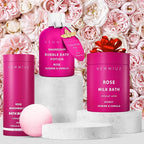 Magnesium Bubble Bath Rose Jasmine Vanilla Long Lasting Foam - Image 6