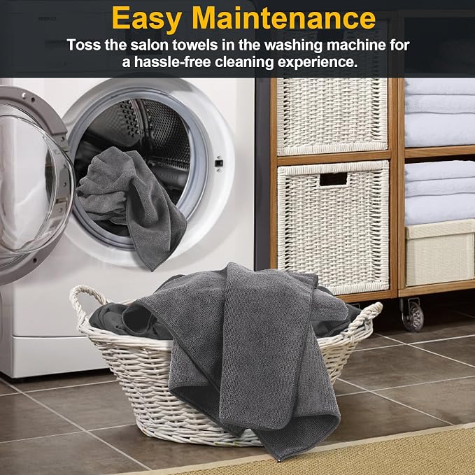 UNIMADE Salon Towels 24 Pack, Super Soft Microfiber Gym Towels, Highly - Image 5