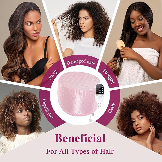 Heat Cap for Deep Conditioning: 10-Level Heats Up Quickly 3 Time Settings Hair - Image 6
