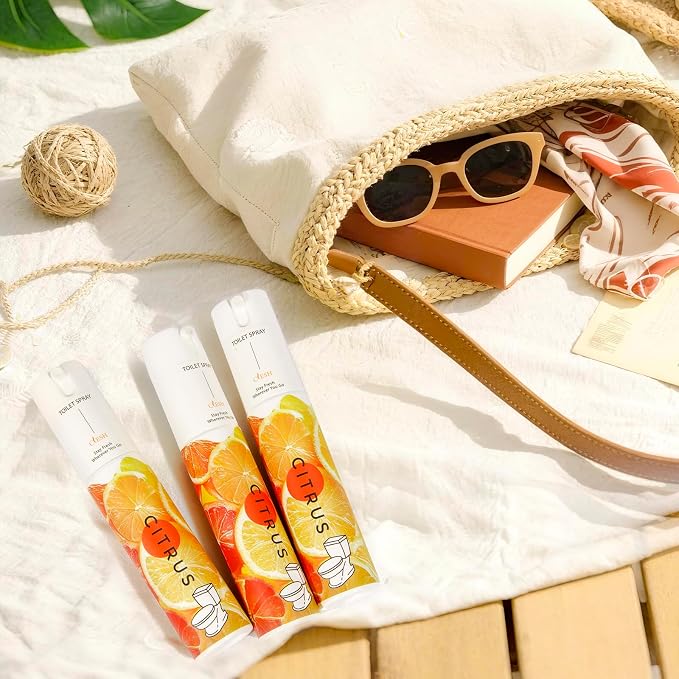 Travel Size Toilet Spray, Bathroom Odor Eliminator, 3 Pack, 1 fl oz Each - Image 2