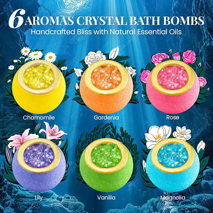 Crystal Bath Bomb Gift Set – 12 Pack - Image 5