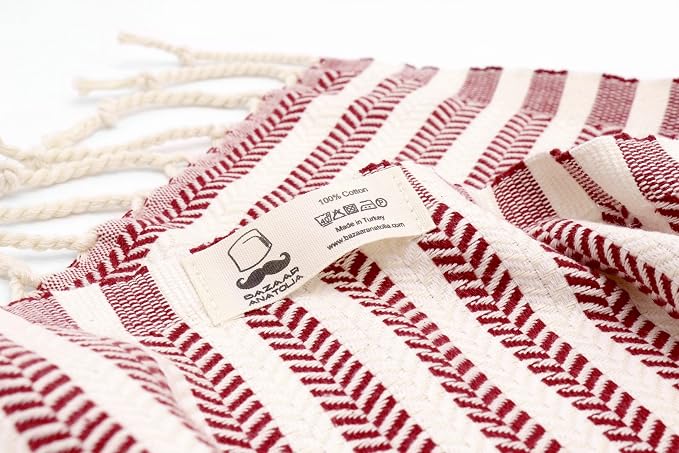 Bazaar Anatolia Turkish Beach Towel – 100% Cotton, Quick Dry, Sand Free Towel - Image 9