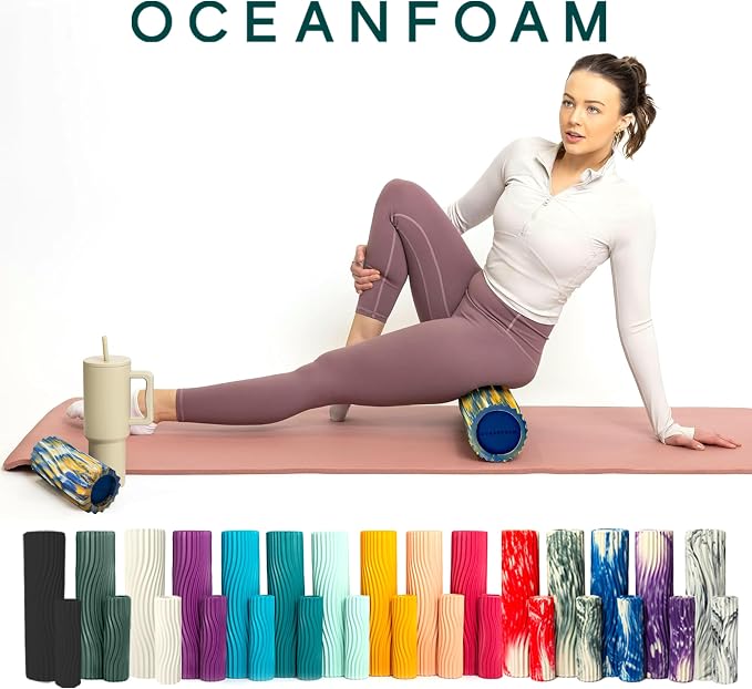 Oceanfoam Ripple Travel Foam Roller Firm Mini Foam Roller - Image 9