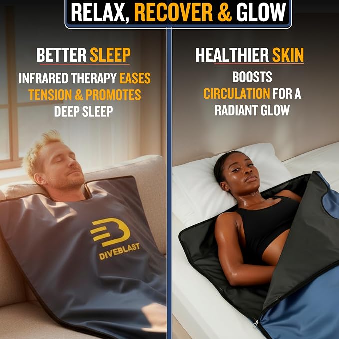 DIVEBLAST Near Zero EMF Far Infrared Sauna Blanket - Image 4