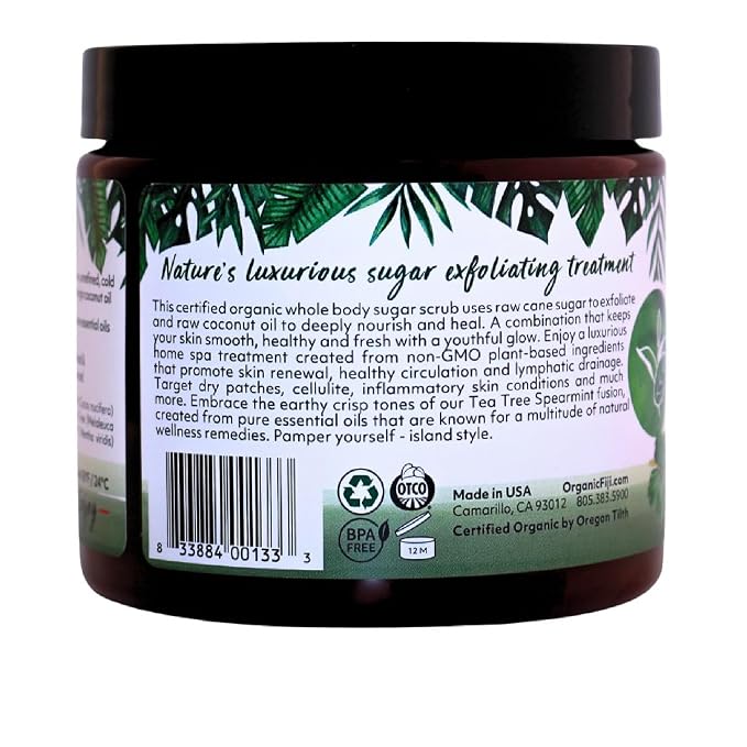 Organic Fiji Coconut Oil Infused Sugar Scrub - Image 3