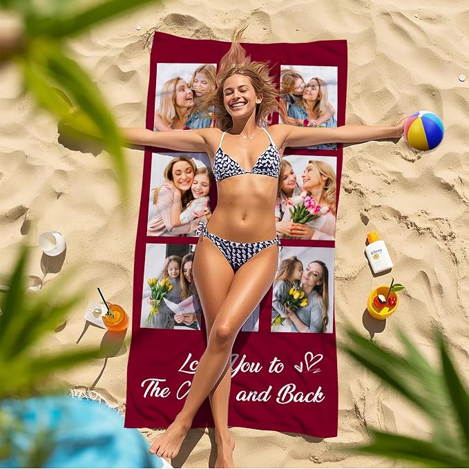 JML Mothers Day Birthday Gifts for Mom from Daughter Son, Personalized Beach - Image 8