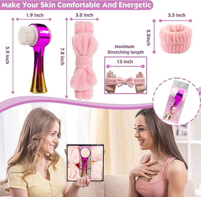 Facial Cleansing Brush 2 in 1Double-Sided Facial Cleaning Brush - Image 6