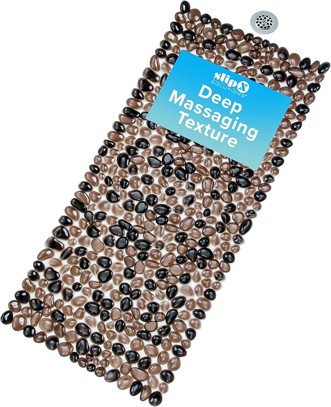 SlipX Solutions Non Slip Pebble Bath Mat by SlipXSolutions