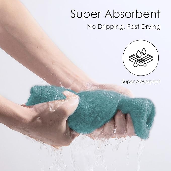 TENSTARS 5 Pack Thicken Microfiber Hair Towel Wrap - Image 4
