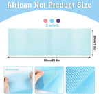 6 Pack African Net Sponge Exfoliating Glove Set, 3 Bath Sponge Body Scrubber - Image 2