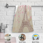 Pink Cherry Blossom Paris Hand Towels - Image 5
