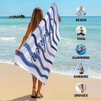 JML Custom Beach Towel with Name, Personalized Microfiber Beach Towel with Name - Image 6