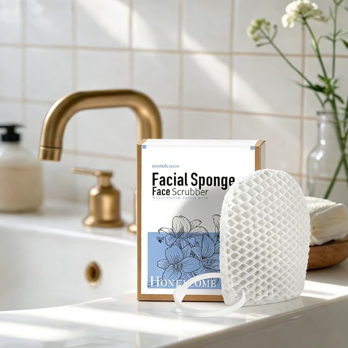 Bath Mitt - Exfoliating Glove, Honeycomb Body Scrubber, Massage Body Scrub - Image 3