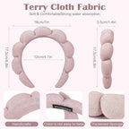 Ztomine Spa Headbands for Washing Face or Facial, Terry Cloth Headband Wash - Image 3