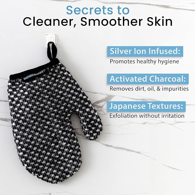 Japanese Exfoliating Mitt for Shower - Image 3