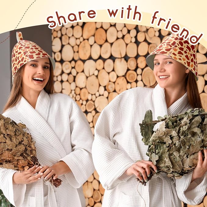 JaGely Sauna Hat for Men Women Sauna Hat Vaporarium Cap Russian Banya Cap for - Image 3
