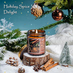 Christmas Candle | Christmas Spice Scented Candle, Holiday Candles Gift - Image 3