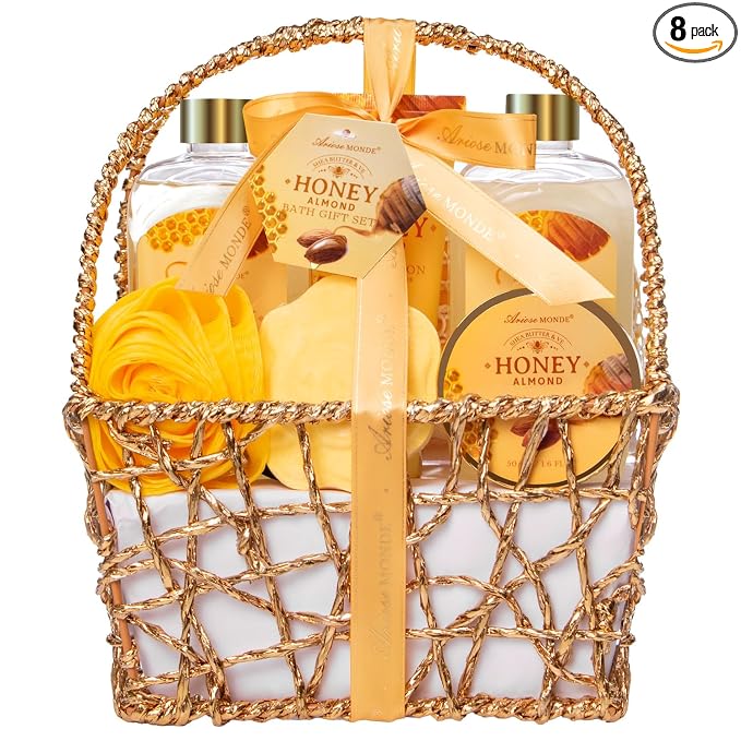 Mothers Day Birthday Spa Gifts for Women, Relaxation Self Care Spa Kit W/Bath by Ariosemonde