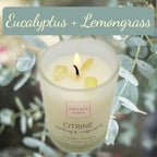 Soy Candles with Healing Crystals. Citrine, Rose Quartz, Amethyst Crystal. - Image 2