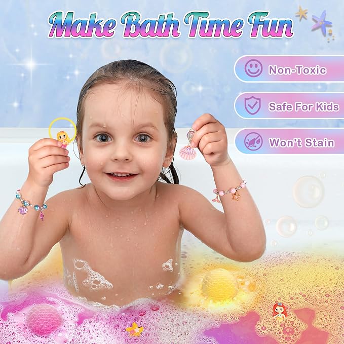 item_name - 8 Packs Mermaid Bath Bombs - Image 6