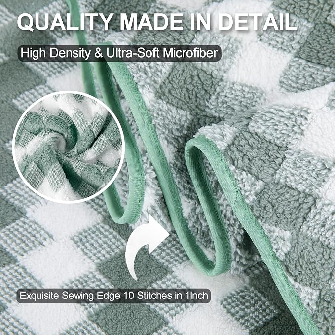 Hand Towels Set 2 Pack-16“x31” Ultra Soft Microfibers Bathroom Towel Set Highly - Image 2