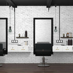 Wall Mount Styling Station for Hair Stylist, Wooden Hair Salon Station Storage - Image 7