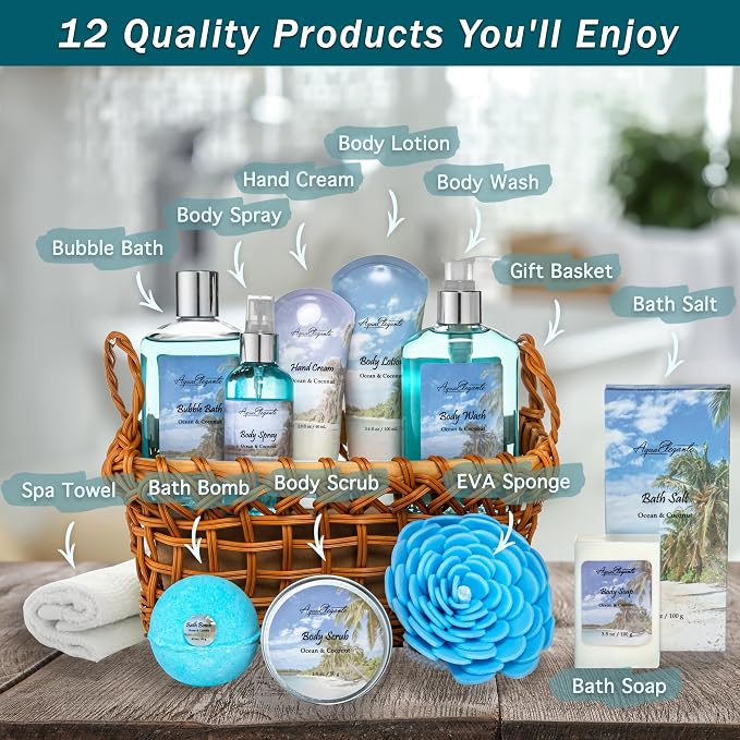 Aqua Elegante Spa Basket For Women - Image 2