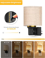 L LOHAS LED Night Lights Plug into Wall, Plug in Night Light Dimmable 100LM - Image 3