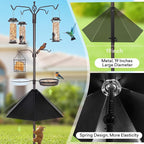 YINGYM 6-Hook Bird Feeding Station Kit, 94 Inch Heavy Duty Bird Feeder Stand - Image 5