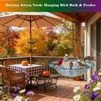 4 Pack Super Value Hanging Plastic Bird Baths and Feeders - Image 4